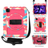 For iPad Air 4 / 10.8 inch (2020) 360 Degree Rotation PC + Silicone Shockproof Combination Case with Holder & Hand Grip Strap & Neck Strap & Pen Slot Holder, For iPad Air 2022 / 2020 10.9