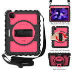 For iPad Air 2022 / 2020 10.9 / Black+Hot Pink