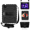 For iPad Air 4 / 10.8 inch (2020) 360 Degree Rotation PC + Silicone Shockproof Combination Case with Holder & Hand Grip Strap & Neck Strap & Pen Slot Holder, For iPad Air 2022 / 2020 10.9