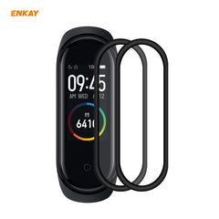 2 PCS ENKAY Hat-Prince 3D Full Screen Soft PC Edge + PMMA HD Screen Protector Film, For Huawei Watch GT 2 42mm, For Samsung Galaxy Active 2 40mm, For Samsung Galaxy Active 2 44mm, For Xiaomi Mi Band 4, For Fitbit Versa 2