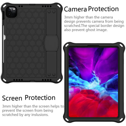 Honeycomb Design EVA + PC Material Four Corner Anti Falling Flat Protective Shell with Strap, For iPad Air 2022 / 2020 10.9