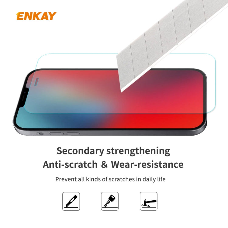 10 PCS ENKAY Hat-Prince 0.26mm 9H 2.5D Curved Edge Explosion-proof Tempered Glass Film, For iPhone 12 mini, For iPhone iPhone 12 / 12 Pro, For iPhone 12 Pro Max