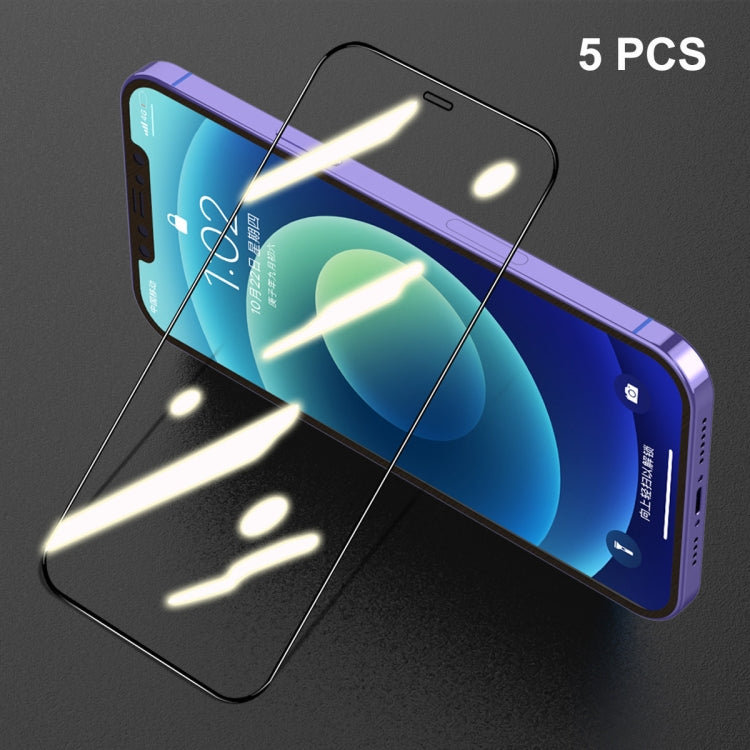 5 PCS ENKAY Hat-Prince Full Glue 0.26mm 9H 2.5D Tempered Glass Full Coverage Film, For iPhone 12 mini 5 PCS, For iPhone 12 / 12 Pro 5 PCS, For iPhone 12 Pro Max 5 PCS