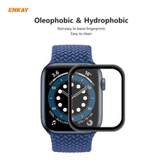 2 PCS For Apple Watch Series 6/5/4/SE 44mm ENKAY Hat-Prince 3D Full Screen PET Curved Hot Bending HD Screen Protector Film, For Apple Watch Series 6/5/4/SE 44mm