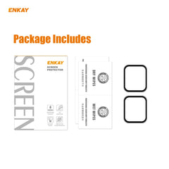 2 PCS For Apple Watch Series 6/5/4/SE 44mm ENKAY Hat-Prince 3D Full Screen PET Curved Hot Bending HD Screen Protector Film, For Apple Watch Series 6/5/4/SE 44mm