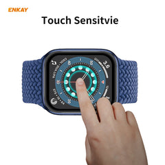 2 PCS For Apple Watch Series 6/5/4/SE 40mm ENKAY Hat-Prince 3D Full Screen PET Curved Hot Bending HD Screen Protector Film, For Apple Watch Series 6/5/4/SE 40mm