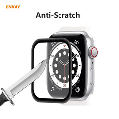 2 PCS For Apple Watch Series 6/5/4/SE 40mm ENKAY Hat-Prince 3D Full Screen PET Curved Hot Bending HD Screen Protector Film, For Apple Watch Series 6/5/4/SE 40mm