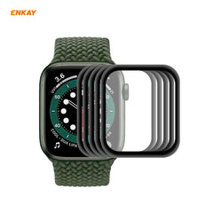 5 PCS For Apple Watch Series 6/5/4/SE 44mm ENKAY Hat-Prince 3D Full Screen PET Curved Hot Bending HD Screen Protector Film, For Apple Watch Series 6/5/4/SE 44mm