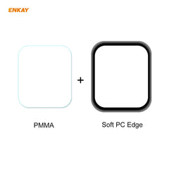 10 PCS ENKAY Hat-Prince 3D Full Screen Soft PC Edge + PMMA HD Screen Protector Film, For Apple Watch 6/5/4/SE 44mm, For Apple Watch 6/5/4/SE 40mm