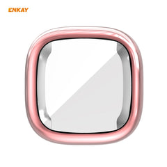 For Fitbit Versa 3 / Fitbit Sense ENKAY Hat-Prince ENK-AC8208 Full Coverage Electroplate TPU Soft Case