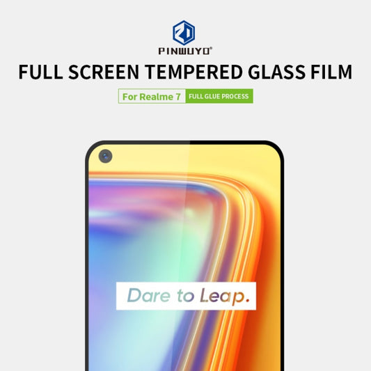 PINWUYO 9H 2.5D Full Screen Tempered Glass Film, For Realme7, For Realme7 Pro, For Realme X7, For Realme X7 Pro, For OPPO Reno4Z