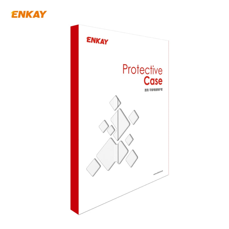 For iPad 10.2 2020 / 2019 ENKAY ENK-8014 PU Leather + Plastic Smart Case with Three-folding Holder