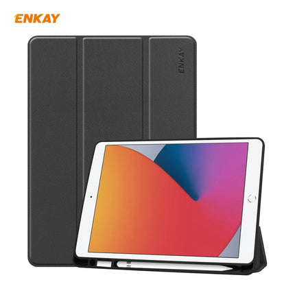 For iPad 10.2 2020 / 2019 ENKAY ENK-8016 PU Leather + TPU Smart Case with Pen Slot, For iPad 10.2 2021 / 2020 / 2019