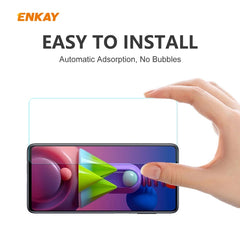2 PCS ENKAY Hat-Prince 0.26mm 9H 2.5D Curved Edge Tempered Glass Film, For Samsung Galaxy M51, For Samsung Galaxy A42 5G, For Xiaomi Poco X3 / X3 NFC