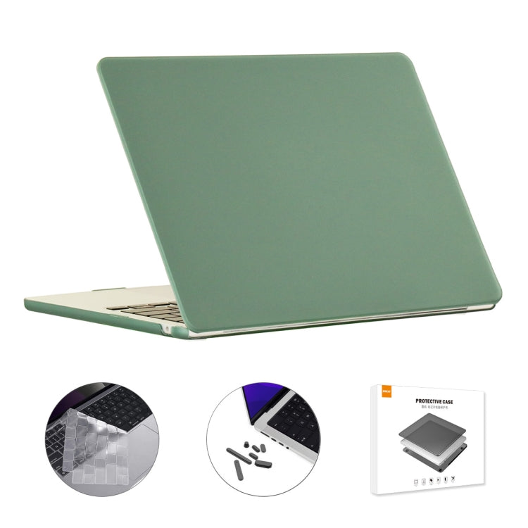 For MacBook Air 13.6 2022/2024 A2681 M2 / A3113 M3 EU Version ENKAY 3 in 1 Matte Laptop Case with TPU Keyboard Film / Anti-dust Plugs, 3 in 1 EU Version