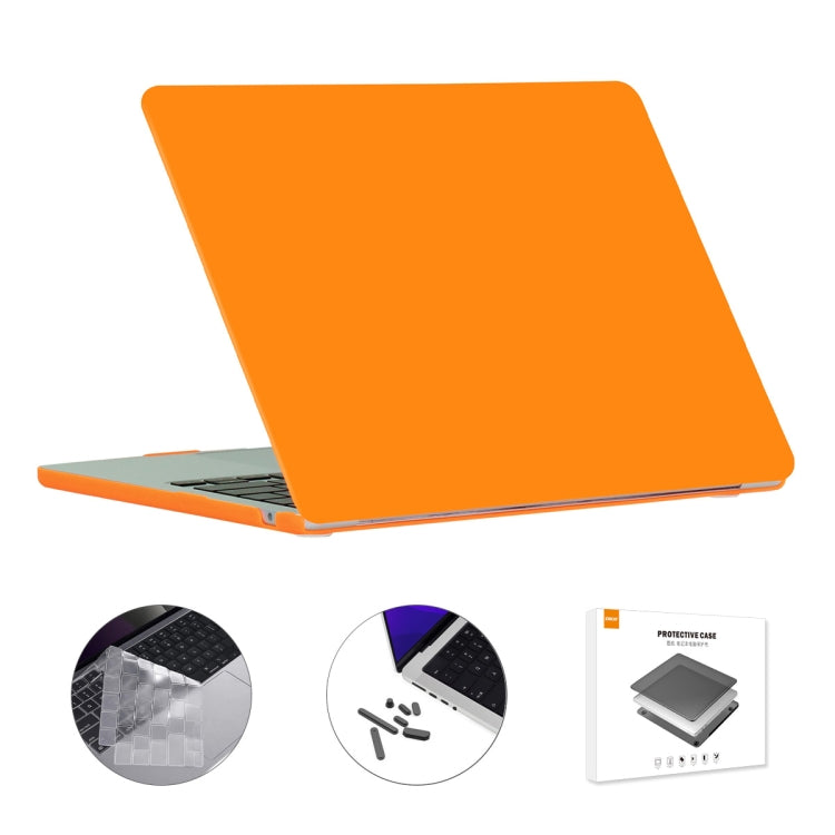 For MacBook Air 13.6 2022/2024 A2681 M2 / A3113 M3 EU Version ENKAY 3 in 1 Matte Laptop Case with TPU Keyboard Film / Anti-dust Plugs, 3 in 1 EU Version