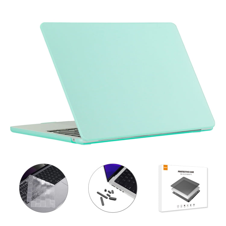 For MacBook Air 13.6 2022/2024 A2681 M2 / A3113 M3 EU Version ENKAY 3 in 1 Matte Laptop Case with TPU Keyboard Film / Anti-dust Plugs, 3 in 1 EU Version