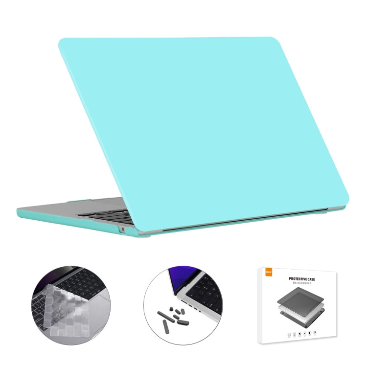 For MacBook Air 13.6 2022/2024 A2681 M2 / A3113 M3 EU Version ENKAY 3 in 1 Matte Laptop Case with TPU Keyboard Film / Anti-dust Plugs, 3 in 1 EU Version