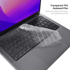 For MacBook Air 13.6 2022/2024 A2681 M2 / A3113 M3 EU Version ENKAY 3 in 1 Matte Laptop Case with TPU Keyboard Film / Anti-dust Plugs, 3 in 1 EU Version