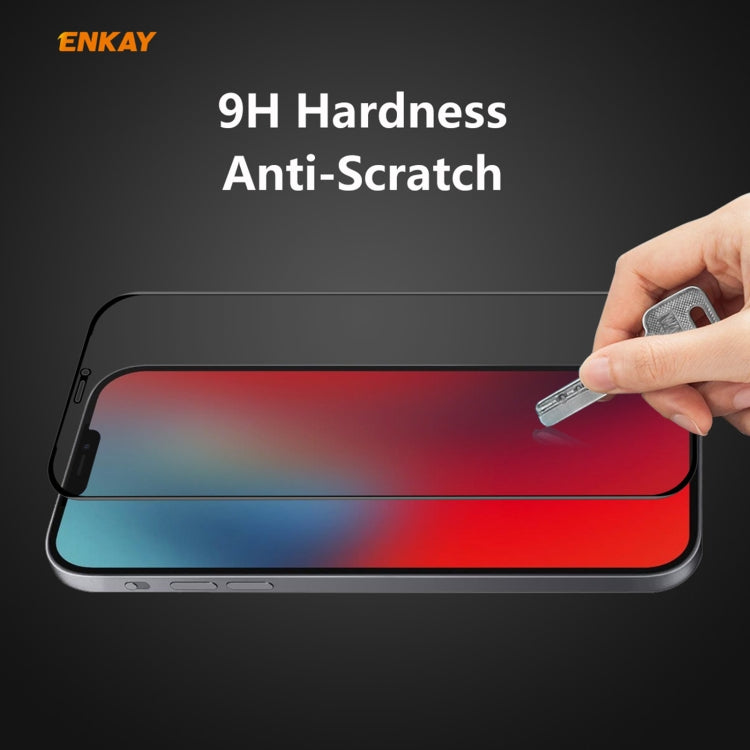 5 PCS ENKAY Hat-Prince 0.26mm 9H 6D Privacy Anti-spy Full Screen Tempered Glass Film, For iPhone 12 mini 5.4, For iPhone 12 / 12 Pro 6.1, For iPhone 12 Pro Max 6.7