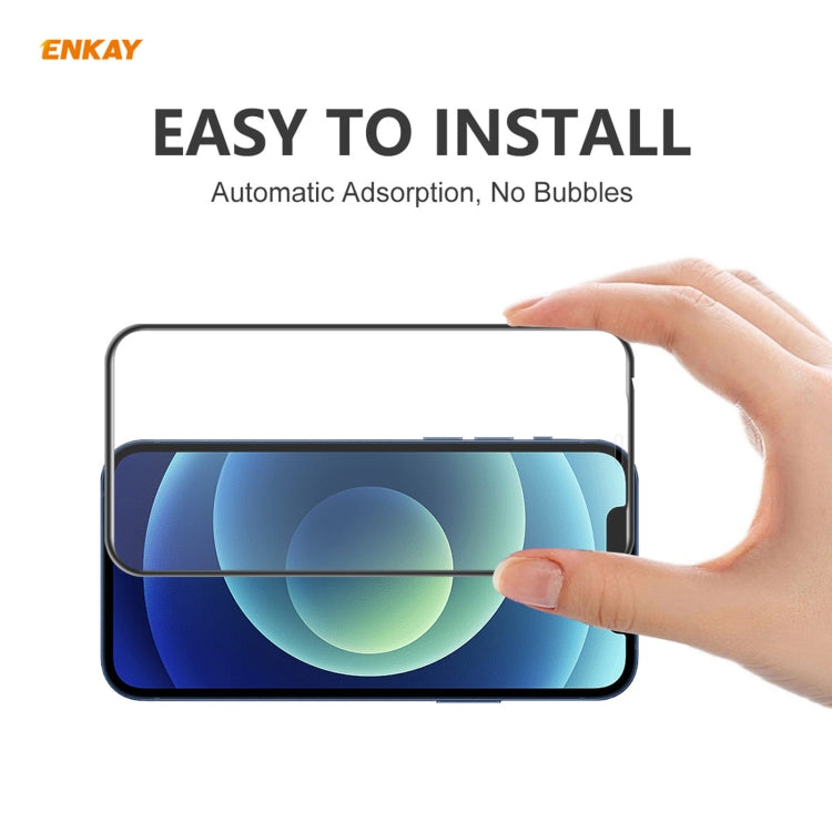 5 PCS ENKAY Hat-Prince Anti-drop Full Glue Tempered Glass Full Screen Film Anti-fall Protector, For iPhone 12 mini(5 PCS), For iPhone 12 / 12 Pro(5 PCS), For iPhone 12 Pro Max(5 PCS)