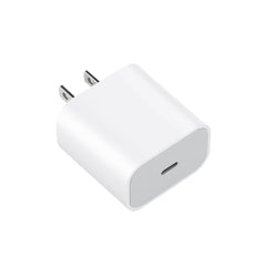 2 in 1 PD 20W Single USB-C / Type-C Port Travel Charger + 3A PD 3.0 USB-C / Type-C to USB-C / Type-C Fast Charge Data Cable Set, Cable Length: 1m, US Plug, 20W 1m