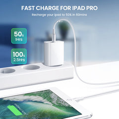 2 in 1 PD 20W Single USB-C / Type-C Port Travel Charger + 3A PD3.0 USB-C / Type-C to 8 Pin Fast Charge Data Cable Set, Cable Length: 1m, EU Plug, 20W 1m