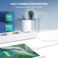 2 in 1 PD 20W Single USB-C / Type-C Port Travel Charger + 3A PD3.0 USB-C / Type-C to 8 Pin Fast Charge Data Cable Set, Cable Length: 1m, EU Plug, 20W 1m