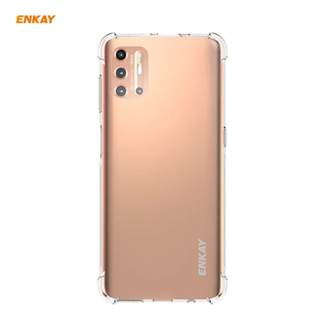 Hat-Prince ENKAY Clear TPU Shockproof Case Soft Anti-slip Cover, For Motorola Moto G9 Plus, For Motorola Moto G9 / G9 Play, For Xiaomi Redmi 9A, For Xiaomi Redmi 9C, For Samsung Galaxy A01 Core / M01 Core, For Samsung Galaxy A42 5G, For Sony Xperia 5 I...