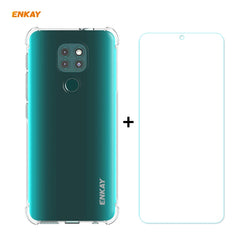 Hat-Prince ENKAY Clear TPU Shockproof Case Soft Anti-slip Cover + 0.26mm 9H 2.5D Tempered Glass Protector Film, For Motorola Moto G9 Plus, For Motorola Moto G9 / G9 Play, For Samsung Galaxy A42 5G, For Samsung Galaxy M31s, for Sony Xperia 5 II���������...