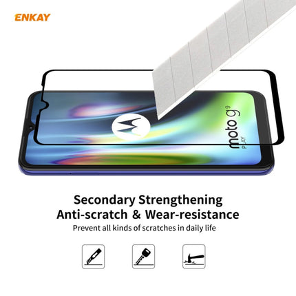 Hat-Prince ENKAY Clear TPU Shockproof Case Soft Anti-slip Cover + 0.26mm 9H 2.5D Full Glue Full Coverage Tempered Glass Protector Film, For Motorola Moto G9 / G9 Play, For Xiaomi Redmi 9A, For Xiaomi Redmi 9C, For Xiaomi 10T 5G / 10T Pro 5G������������...