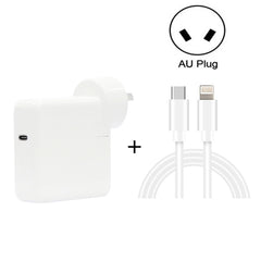 2 in 1 PD3.0 30W USB-C / Type-C Travel Charger with Detachable Foot + PD3.0 3A USB-C / Type-C to 8 Pin Fast Charge Data Cable Set, Cable Length: 1m, AU Plug, 1m