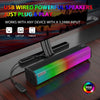 C2 10W TWS Wireless Outdoor Portable Speaker Bass Home Theater Subwoofer Soundbar Audio, Support Clock and Alarm