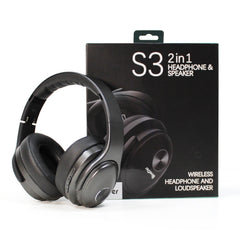 OneDer S3 2 in1 Headphone & Speaker Portable Wireless Bluetooth Headphone Noise Cancelling Over Ear Stereo