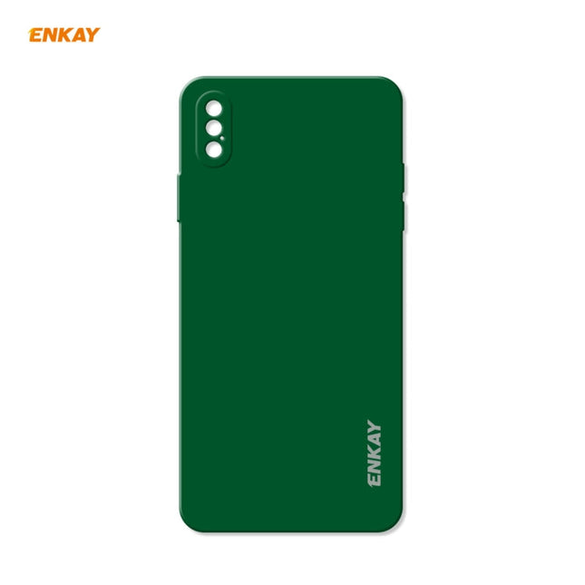ENKAY ENK-PC071 Hat-Prince Liquid Silicone Straight Edge Shockproof Protective Case For iPhone XS / X, For iPhone XS