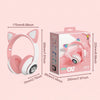 TN-28 3.5mm Bluetooth 5.0 Dual Connection RGB Cat Ear Bass Stereo Noise-cancelling Headphones Support TF Card With Mic