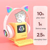 TN-28 3.5mm Bluetooth 5.0 Dual Connection RGB Cat Ear Bass Stereo Noise-cancelling Headphones Support TF Card With Mic