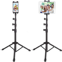 Floor Tablet Tripod Stand Adjustable For 4.7-12.9 inch iPad Carrying Holder