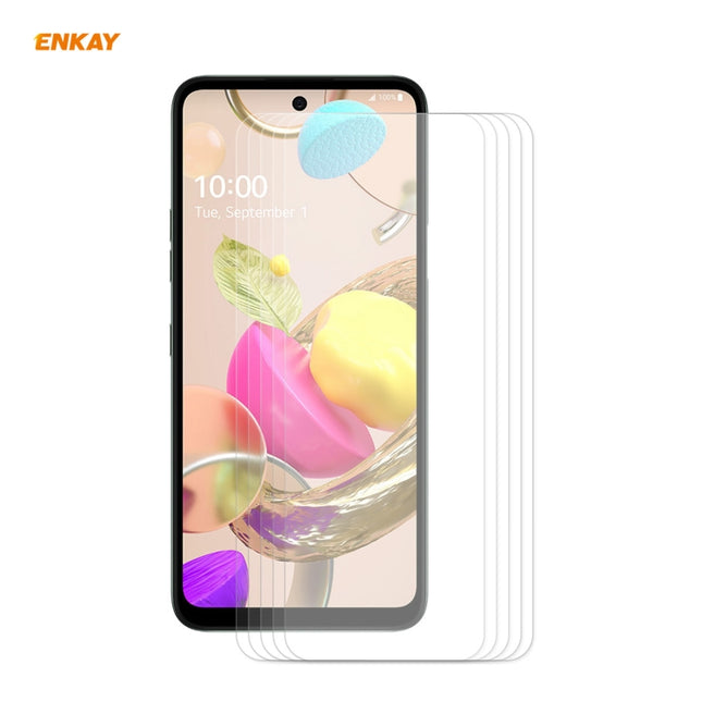 5 PCS ENKAY Hat-Prince 0.26mm 9H 2.5D Curved Edge Tempered Glass Film, For LG K42 / K52 / K62, For Huawei P Smart 2021, For Xiaomi Redmi K30s Ultra, For Xiaomi Poco M3, For Motorola Moto G 5G, For OnePlus 8T, For OnePlus Nord N10 5G                    ...