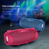 NewRixing NR3026M TWS Outdoor Portable K-song Wireless Bluetooth Speaker High-power Aduio Amplifer with Shoulder Strap & Microphone, Support TF Card / FM