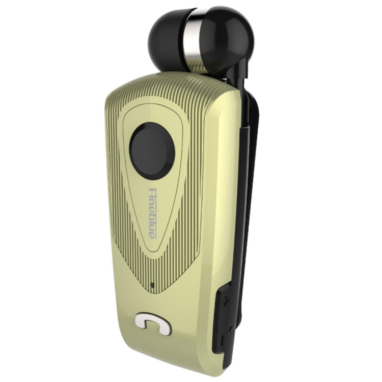 F930 CSR4.1 Retractable Cable Caller Vibration Reminder Anti-theft Bluetooth Headset, Black, White, Gold, Silver