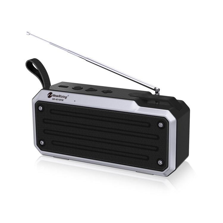 NewRixing NR4018FM TWS Portable Stereo Bluetooth Speaker, Support TF Card / FM / 3.5mm AUX / U Disk / Hands-free Call