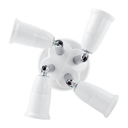 E27 to E27 Splitter Adjustable LED Light Bulb Holder Adapter Converter Socket Light Bulb Holder, 1 In 1, 2 In 1, 3 In 1, 4 In 1, 5 In 1