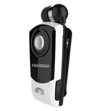 F960 CSR4.1 Retractable Cable Caller Vibration Reminder Anti-theft Bluetooth Headset, Black, White, Silver