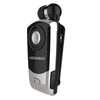 F960 CSR4.1 Retractable Cable Caller Vibration Reminder Anti-theft Bluetooth Headset, Black, White, Gold, Silver