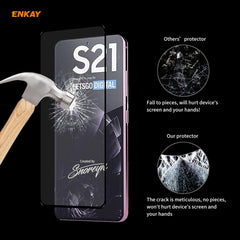 For Samsung Galaxy S30 ENKAY Hat-Prince Full Glue 0.26mm 9H 2.5D Tempered Glass Full Coverage Film Support Fingerprint Unlock, For Samsung Galaxy S21 5G (1 PC), 2pcsFor Samsung Galaxy S21 5G (2pcs), For Samsung Galaxy S21 5G (5pcs)���������������������...