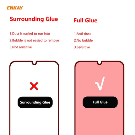 ENKAY Hat-Prince Full Glue 0.26mm 9H 2.5D Tempered Glass Full Coverage Film, For Huawei Nova 8 SE, For Samsung Galaxy A12 (1 PC), For OnePlus Nord N10 5G, For OnePlus Nord N100