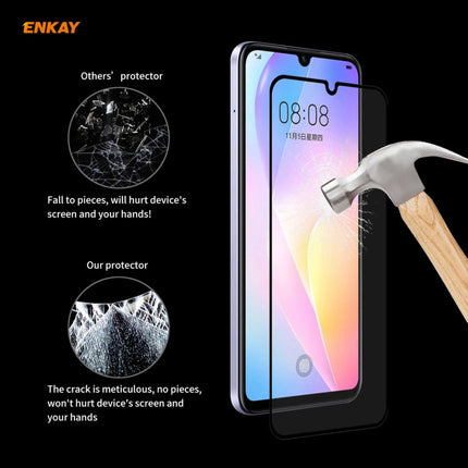 ENKAY Hat-Prince Full Glue 0.26mm 9H 2.5D Tempered Glass Full Coverage Film, For Huawei Nova 8 SE, For Samsung Galaxy A12 (1 PC), For OnePlus Nord N10 5G, For OnePlus Nord N100