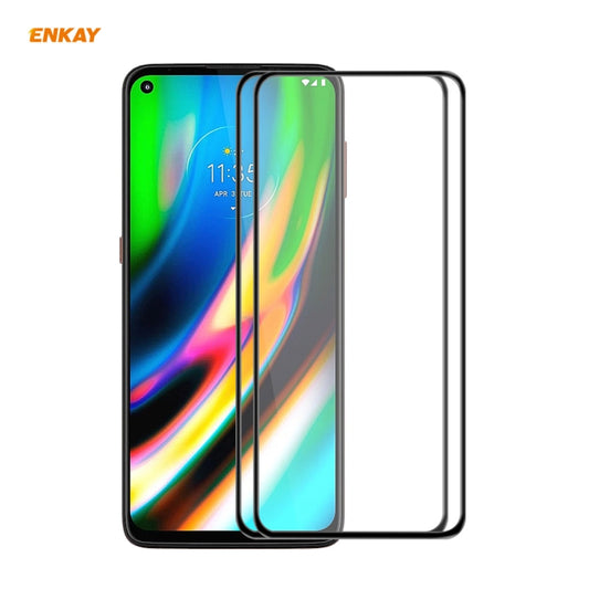 2 PCS ENKAY Hat-Prince Anti-drop Full Glue Tempered Glass Full Screen Film Anti-fall Protector, For Motorola Moto G9 Plus, For Motorola Moto G9 / G9 Play, For Samsung Galaxy A12, For Xiaomi Mi 10T 5G