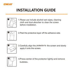 2 PCS ENKAY Hat-Prince Anti-drop Full Glue Tempered Glass Full Screen Film Anti-fall Protector